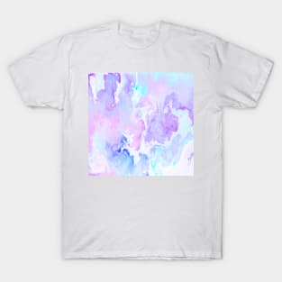 Contemporary Flowing Purple T-Shirt